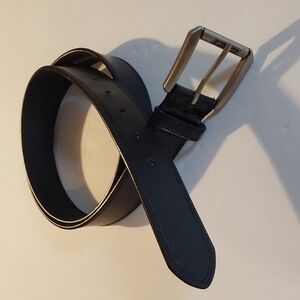 Dickies Mens Black Genuine Leather Stainless Buckle BIG Man's PLUS Belt Sz.44